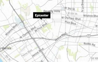 2.8 magnitude earthquake hit West Los Angeles