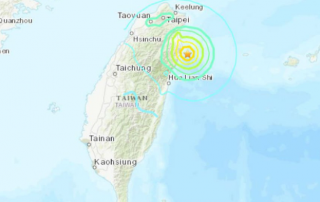 Taiwan hit with an earthquake