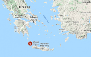 A powerful undersea earthquake has shaken the Greek island of Crete