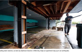 optimum seismic retrofit project in LA Times article