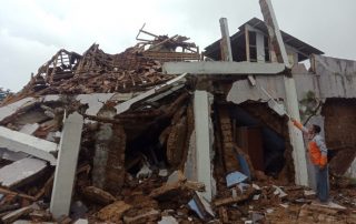 Hundreds Of Homes Destroyed During The 4.9 Magnitude Earthquake in West Java