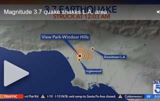 LA was hit with a 3.7 earthquake