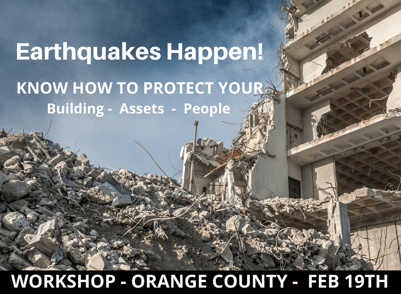 BIA SoCal, BOMA OC, AAOC, and Optimum Seismic Host a Seismic Retrofit Workshop