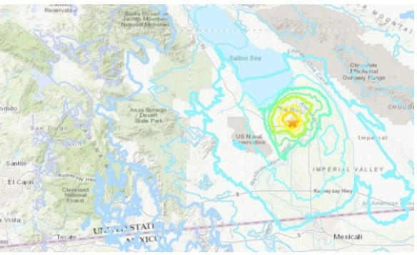 Earthquakes hit Imperial Valley in California