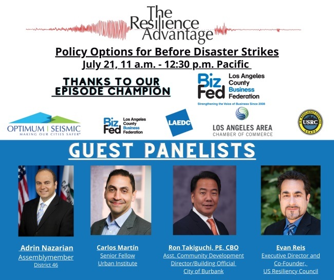 Webinar to address policies needed before disasters