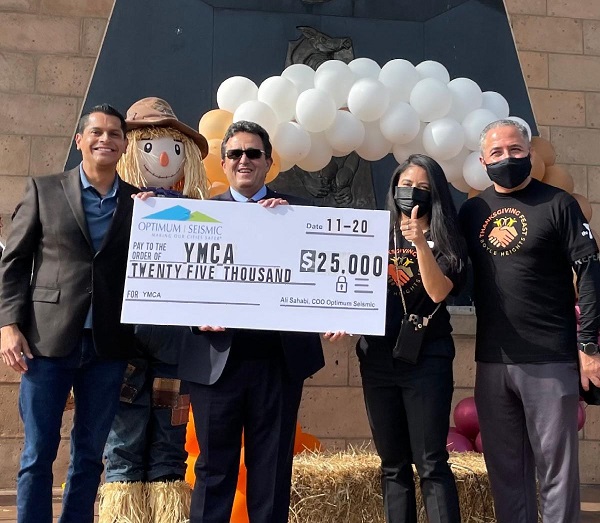 Optimum Seismic supports YMCA-LA food distribution