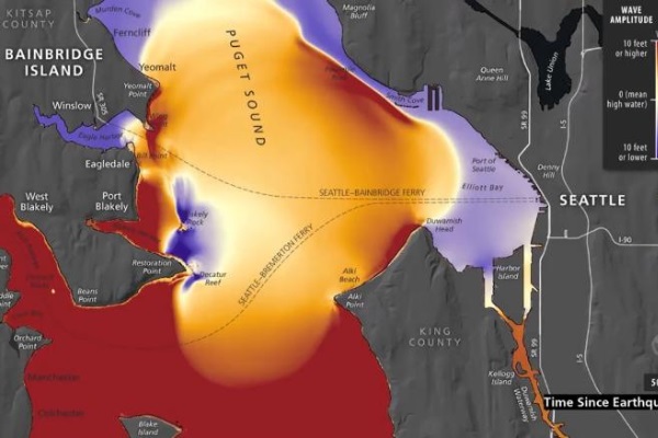 Tsunami waves 42 feet high could hit Seattle