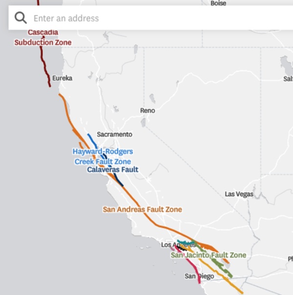 Map: 10 California faults that could produce major earthquakes
